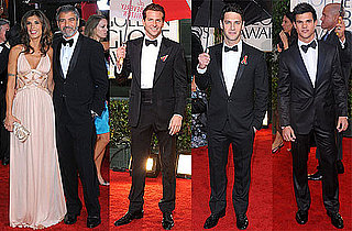 Photos of George Clooney and Taylor Lautner on the Red Carpet at the 2010 Golden Globe Awards in LA 2010-01-17 23:56:12
