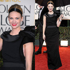 January Jones at the 2010 Golden Globe Awards Wearing Lanvin January Jones at the 2010 Golden Globe Awards Wearing Lanvin
