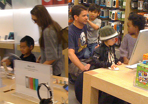 Angelina Jolie and Maddox Pick Out an iPod Touch at the LA Apple Store