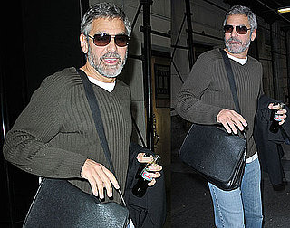 Photos of George Clooney Leaving His Hotel in NYC