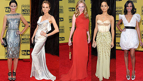 Photos of Diane Kruger, Zoe Saldana, Marion Cotillard, and Emily Blunt at 2010 Critics' Choice Awards 2010-01-16 10:00:11