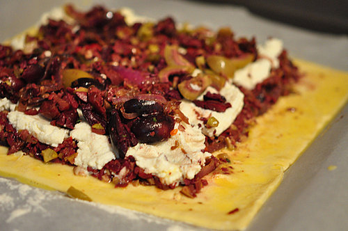 Olive Tapenade Tart with Carmelized Onions Olive Tapenade Tart with Carmelized Onions