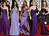 Red Carpet Photos of Purple Dresses at Golden Globes 2010