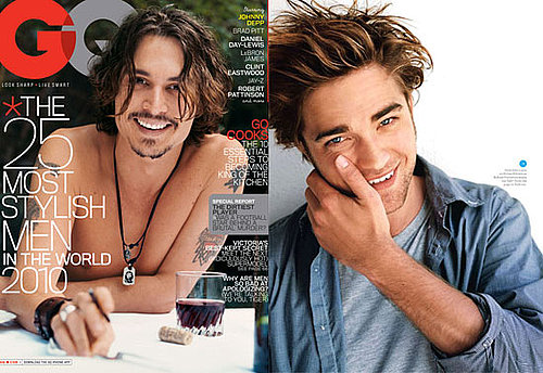 Johnny Depp and Robert Pattinson Top US GQ's Most Stylish Men in the World List 2010-01-19 15:00:29