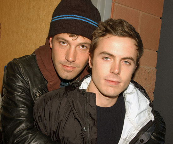 Hot brothers Casey and Ben Affleck showed some affection in Park City in 2002.
Hot brothers Casey and Ben Affleck showed some affection in Park City in 2002.
