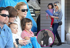 Photos of Tiger Woods in Mississippi and Charlie and Sam Woods at Sea World in FL