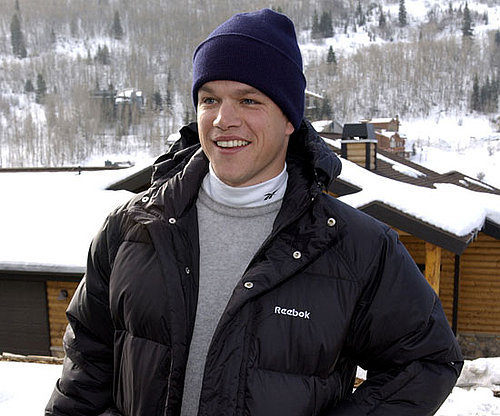 Matt Damon was ready for the cold in 2002.
Matt Damon was ready for the cold in 2002.