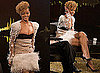 Rihanna on Norwegian TV in Elie Saab and Paule Ka