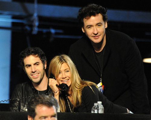 Sasha Baron Cohen,Jen Aniston and John Cusack