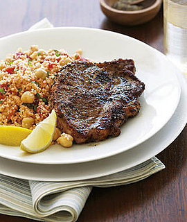 Easy Lemon Lamb Chops Recipe With Mint Garbanzo Couscous