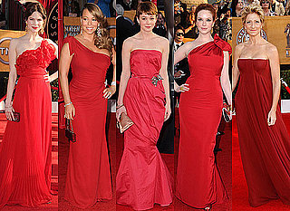 Red Dresses at 2010 Screen Actors Guild Awards