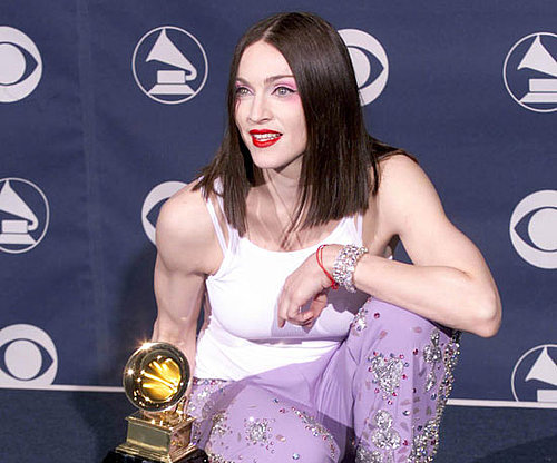 Madonna posed with one of her many awards from the 1999 ceremony.
Madonna posed with one of her many awards from the 1999 ceremony.
