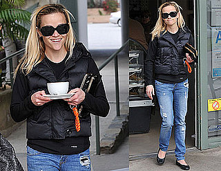 Photos of Reese Witherspoon, Who May Work With Robert Pattinson in Water For Elephants, Getting Coffee in LA With a Friend