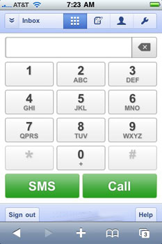 Google Releases Google Voice Web App For iPhone and Palm OS