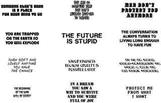 Jenny Holzer Temporary Tattoo Art