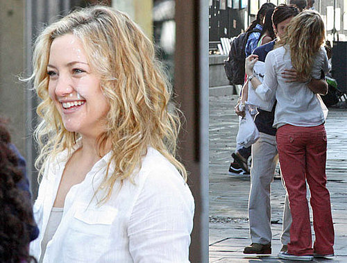 Photos of Kate Hudson and Gael Garcia Bernal Shooting Scene For Earthbound in New Orleans