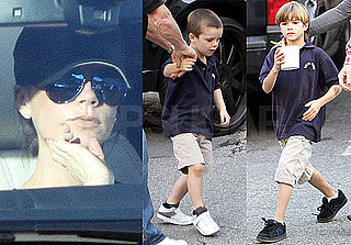 Photos of Victoria Beckham Getting Ice Cream in LA With Romeo Beckham and Cruz Beckham