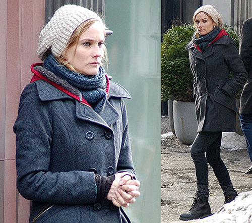 Photos of Diane Kruger On Set of Unknown White Male in Berlin