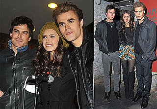 Photos of The Vampire Diaries Stars Ian Somerhalder, Paul Wesley, And Nina Dobrev Promoting Their Show at Hot Topic