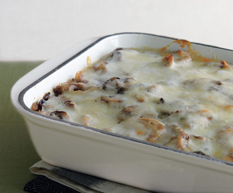 Mushroom, Seitan, and Polenta Vegetarian Lasagna Recipe
