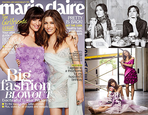 Photos of Jennifer Garner and Jessica Biel on Marie Claire for Valentine's Day 2010-02-04 11:00:47