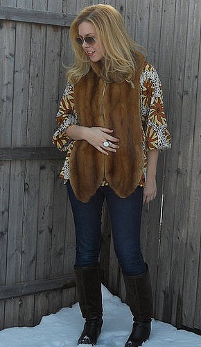 How to Wear a Fur Vest