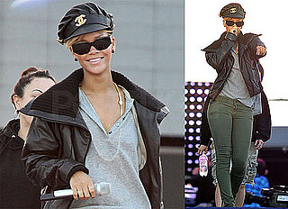 Photos of Rihanna Practicing For Her Super Bowl Performances