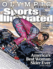 Controversial Photo of Olympic Skier Lindsey Vonn on the Cover of Sports Illustrated Controversial Photo of Olympic Skier Lindsey Vonn on the Cover of Sports Illustrated