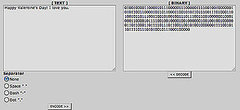 Encode Messages in Binary Code