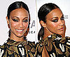 How to Get Zoe Saldana's Sleek Ponytail