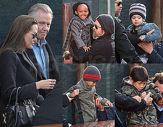 Photos of Angelina Jolie, Brad Pitt, Jon Voight, Zahara Jolie-Pitt, And Pax Jolie-Pitt Together in Venice