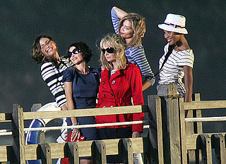Photos of New Marks and Spencer Models Twiggy, Lisa Snowdon, Dannii Minogue, VV Brown, Anna Beatrix Barros Filming M&S Advert