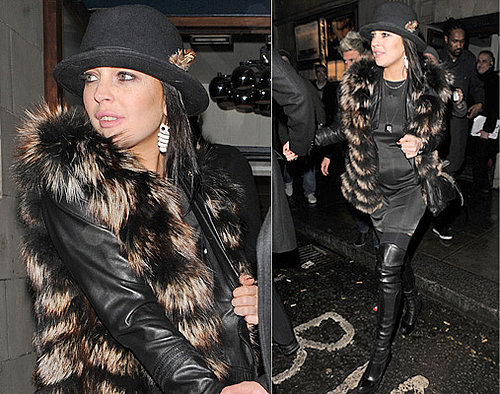 Photos of Lindsay Lohan in Thigh High Boots in Notting Hill