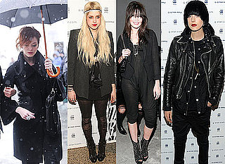 Photos of Celebs in the Snow and Front Row at New York Fashion Week