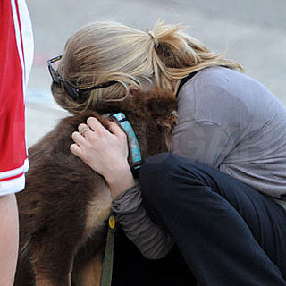 Guess Who's Petting Her Puppy?