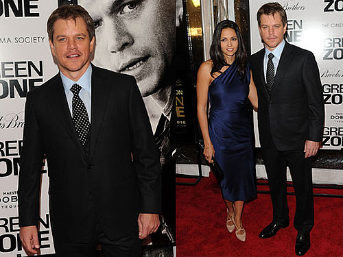 Matt Damon Debuts Mustache at NYC Green Zone Premiere!