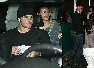 Photos of Matt Damon and Luciana Barroso Leaving the Black Eyed Peas Concert in NYC