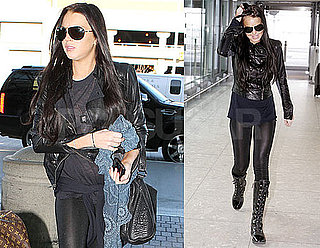 Photos of Lindsay Lohan Leaving LAX and Arriving in London