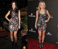 Leighton Meester and Anna Paquin Wear Marios Schwab