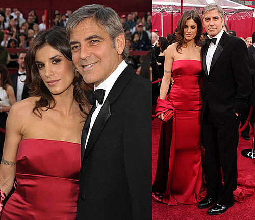 Photos of George Clooney and Elisabetta Canalis at the 2010 Oscars