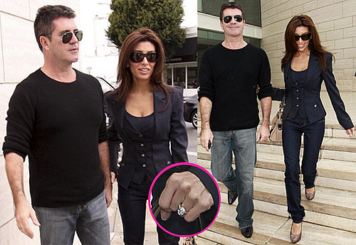 Photos of Simon Cowell And Fiance Mezhgan Hussainy Showing Off Her Huge Engagement Ring in LA