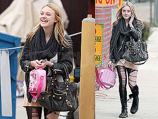Photos of Dakota Fanning Carrying a Hello Kitty Lunchbox in LA