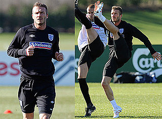 Photos of David Beckham Practicing With AC Milan Before Their Match Against Egypt in London 2010-03-02 11:32:47