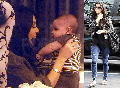 Photos of Kim Kardashian, Kourtney Kardashian and Baby Mason Dash Disick Filming Kourtney and Khloe Take Miami