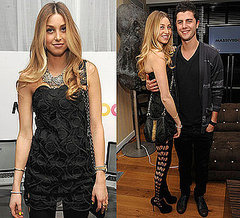 Whitney Port in Shredded Tights and Black Dress at Will.I.Am & Millennium Foundation Party in NYC
