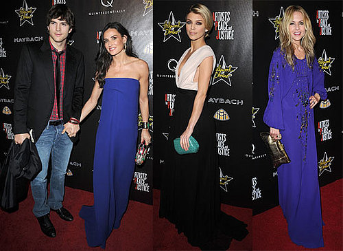 Photos of Demi Moore, Ashton Kutcher, and Rachel Zoe Attending the Hollywood Domino's Pre-Oscar Gala