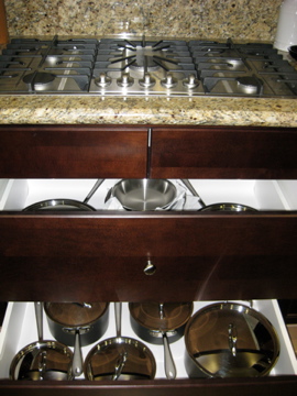 Cooktop and pots and pans Cooktop and pots and pans