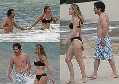 Shirtless Michael J. Fox and Wife Tracy Pollan in a Bikini in St. Barts Shirtless Michael J. Fox and Wife Tracy Pollan in a Bikini in St. Barts