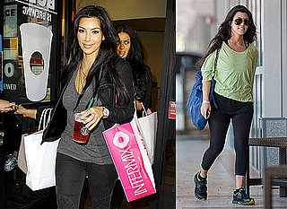 Photos of Kim Kardashian Shopping at Intermix While Kourtney Kardashian Works Out in Miami