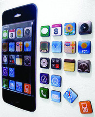 iPhone App Fridge Magnets iPhone App Fridge Magnets